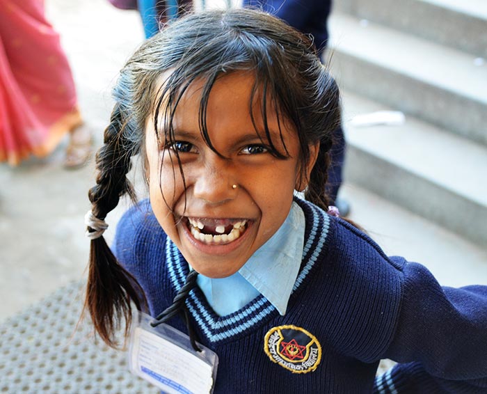 1. Kind Karuna Thapa aus Kathmandu. Fotografie von Lothar Seifert